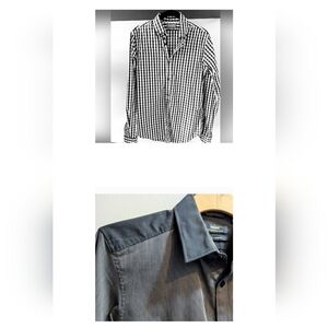 Buttondown Bundle: Two Slim fit Shirts. Men's Size M.